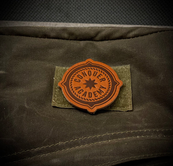 Leather Conquer Academy Patch